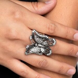 Paparazzi Elegant Silver Butterfly Ring